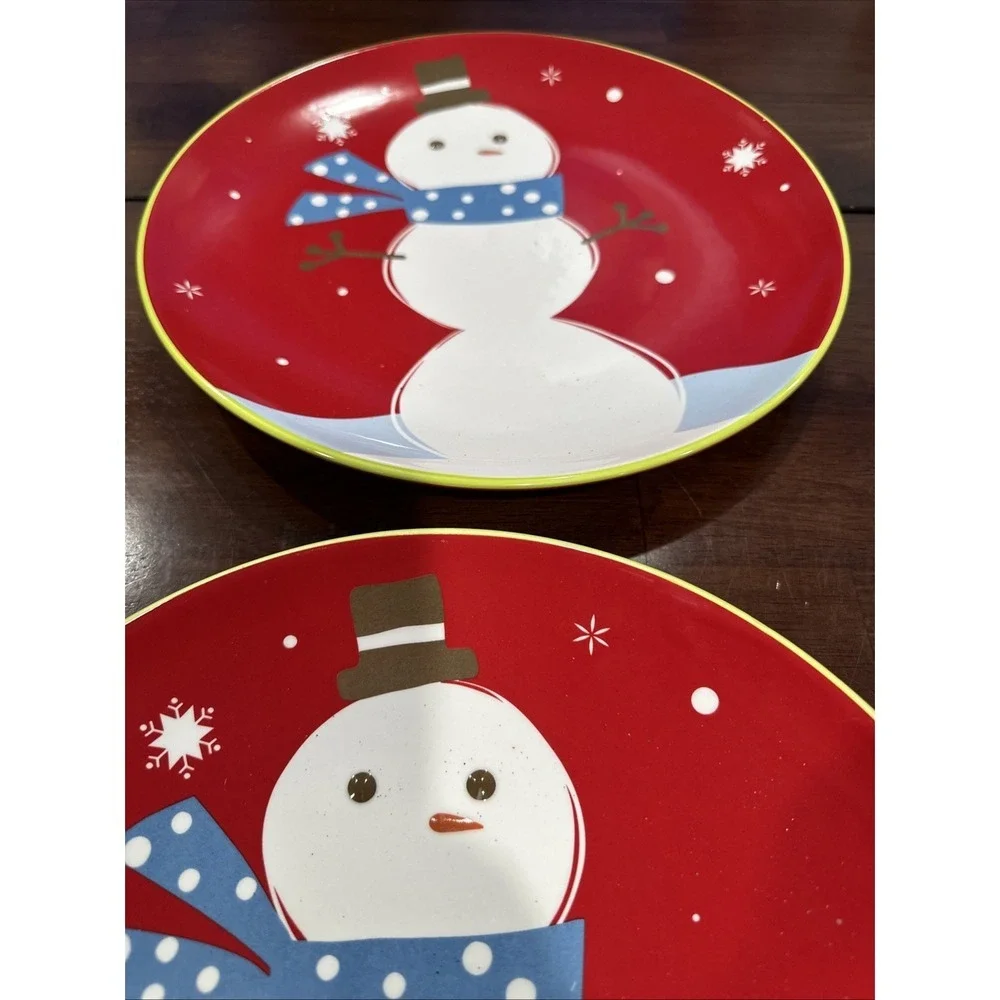 Target Home‎ Holiday 08 Snowman Be Merry Dinner Plate 11.25